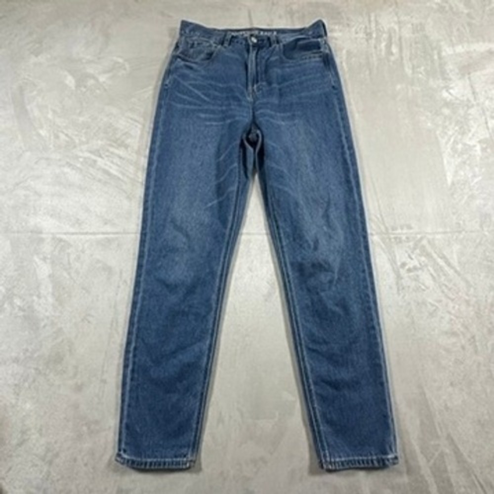 American Eagle Mom Jean Womens High Rise Tapered 4 Regular Blue